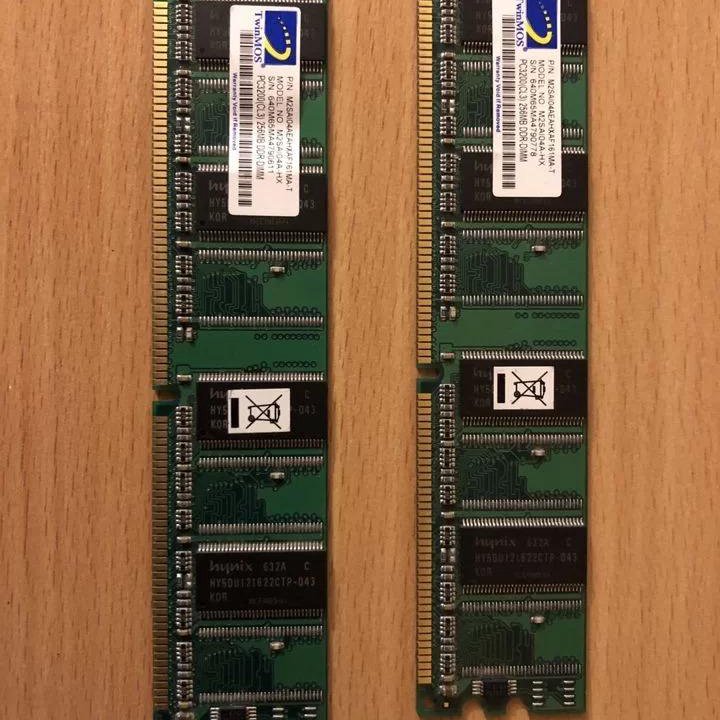 Оперативная память DIMM-DDR1 256мб (2 шт.)