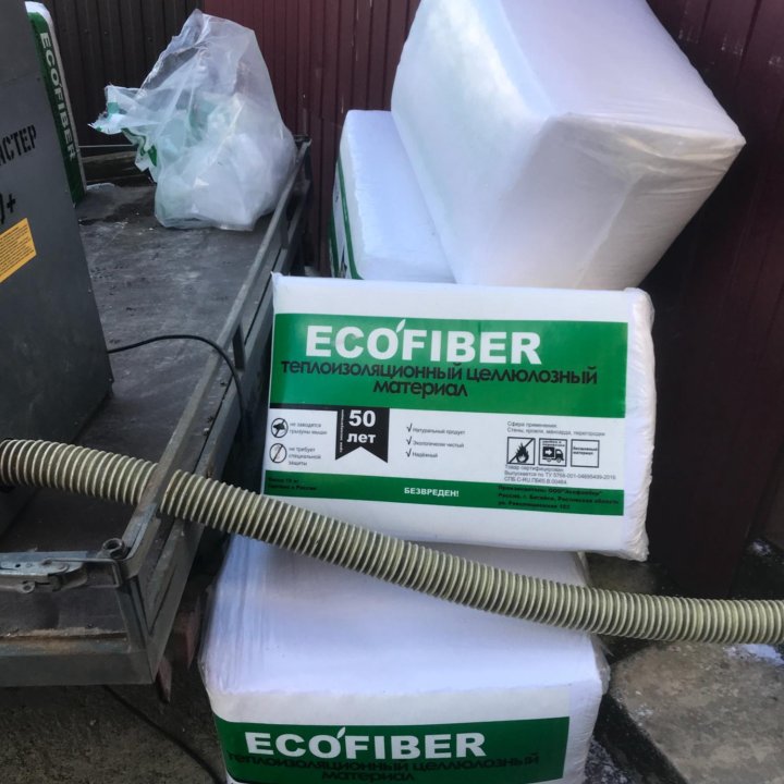 Эковата EcoFiber Утепление Эковатой за один День!