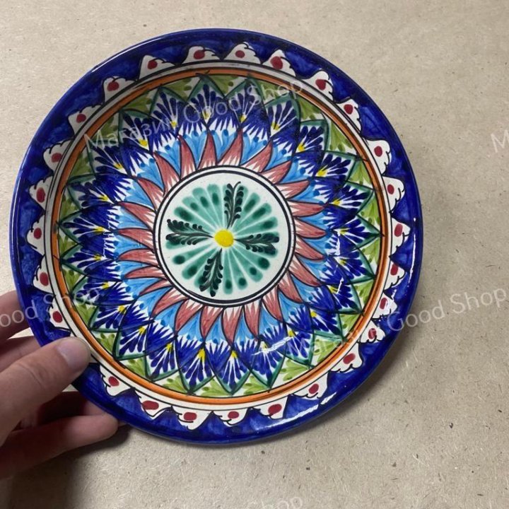 Тарелка глубокая Риштанская Керамика 19 см