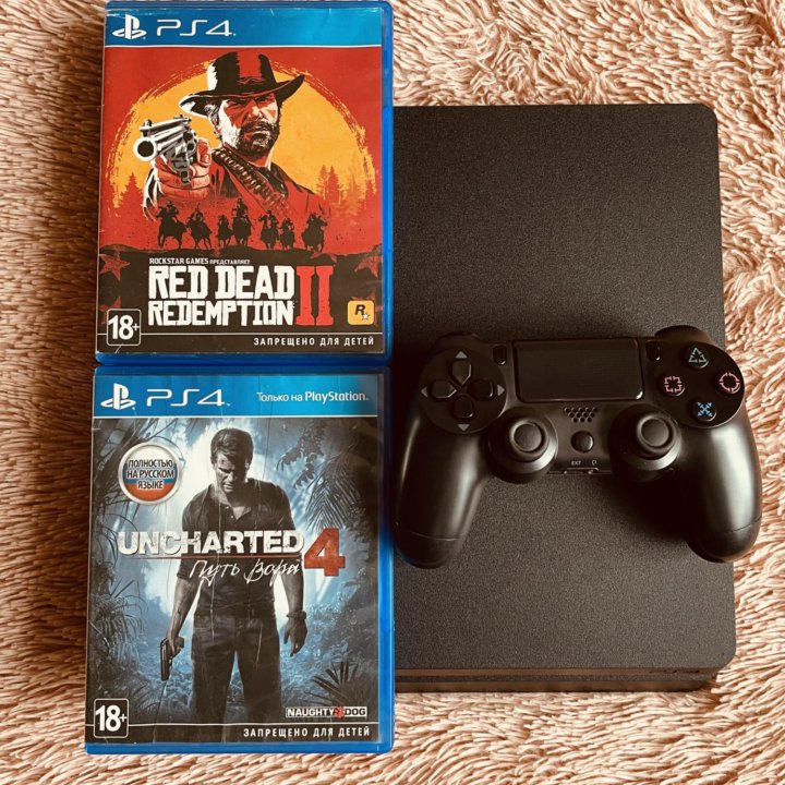 PlayStation slim + Игры