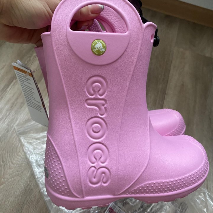 Новые сапожки crocs c12