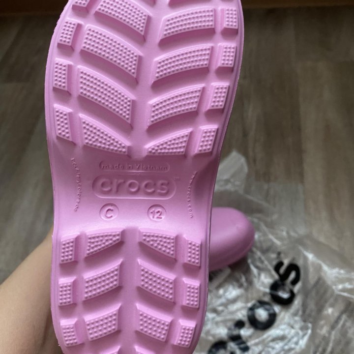 Новые сапожки crocs c12