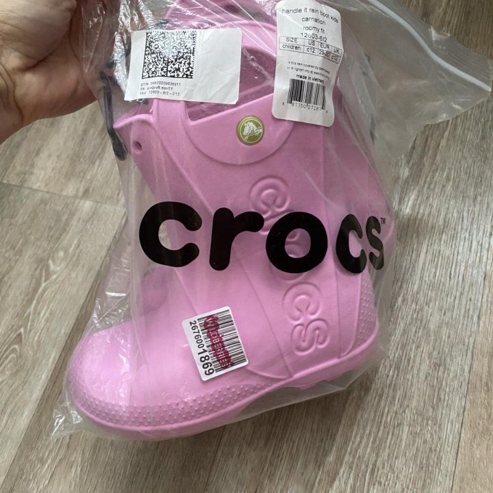 Новые сапожки crocs c12