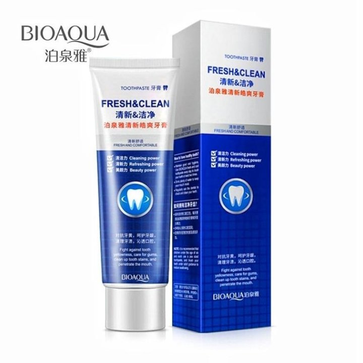 BIOAQUA ОТБЕЛИВАЮЩАЯ ЗУБНАЯ ПАСТА С МЯТОЙ Ю.КОРЕЯ