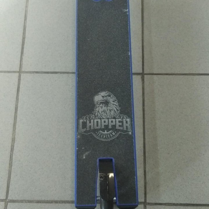 Самокат трюковой Chopper blue 1/4