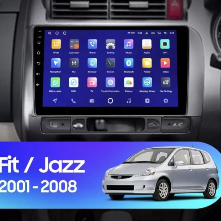 Honda Fit 2 3 jazz android штатная магнитола teyes