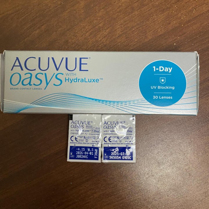 Линзы контактные Acuvue 1-Day -4.25