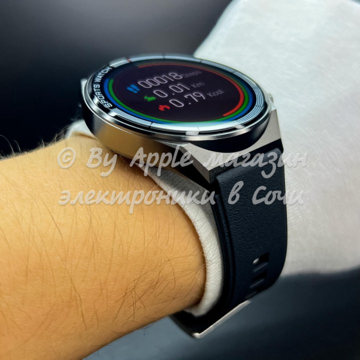 Smart Galaxy Watch 46мм (безрамочные, +3 ремешка)