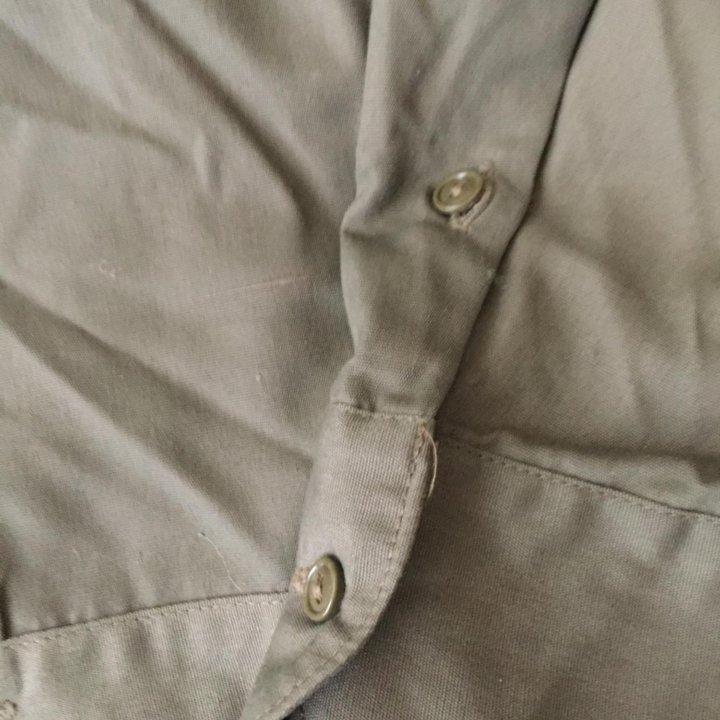 Рубашка о/с СССР защитного цвета 1991 год.