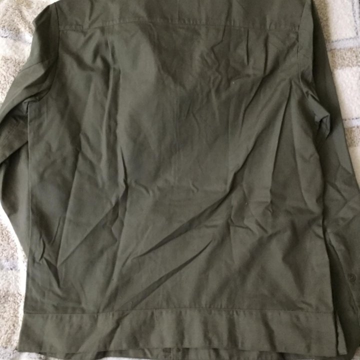 Рубашка о/с СССР защитного цвета 1991 год.