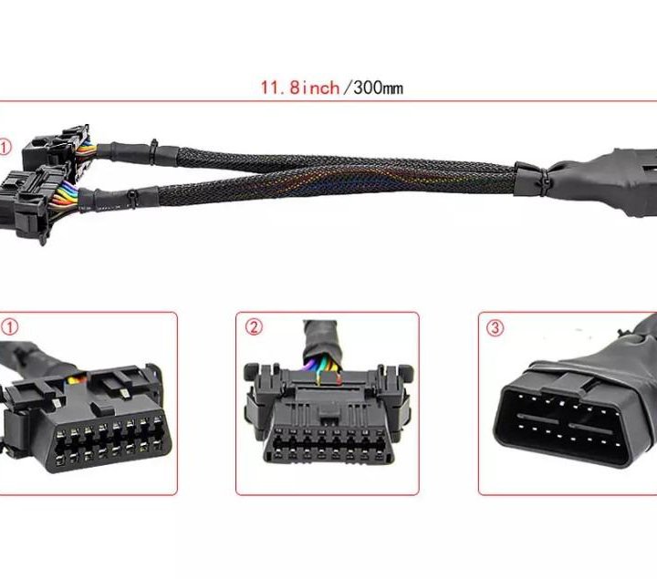 Разветвитель Сплиттер OBD2 пвх 30 см/ 60 см