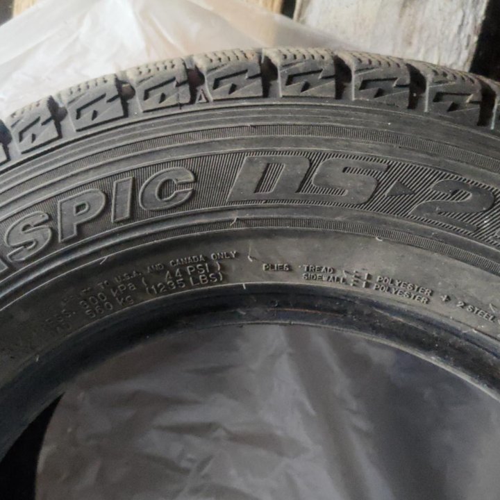 Липучка зима 185/70/14, Dunlop Graspic DS-2 Japan