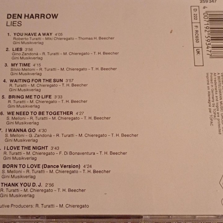 Den Harrow/ Pink/Despina Vandi/Sarah Brightman