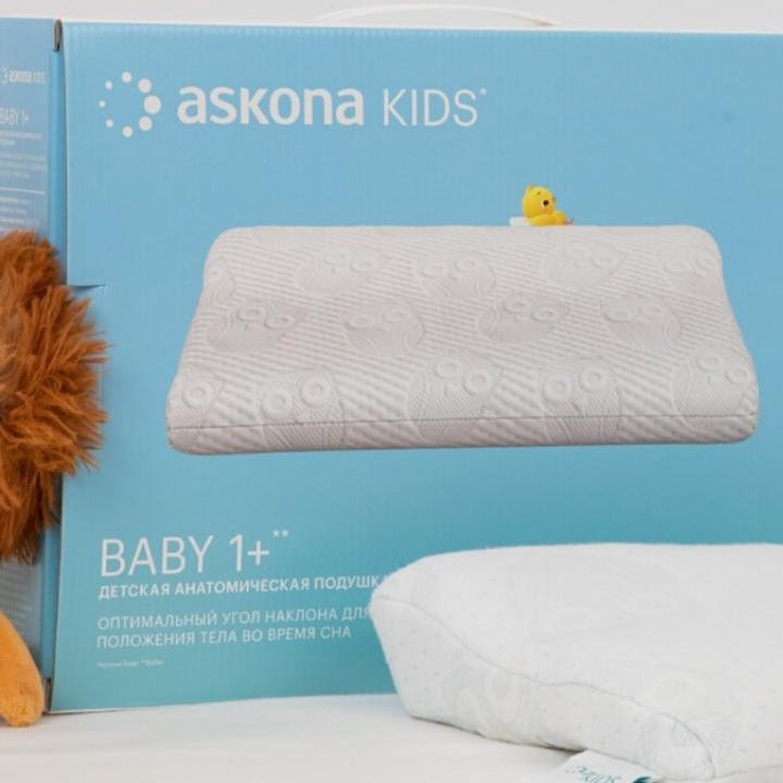 Детская ортопедическая подушка askona Baby 1+