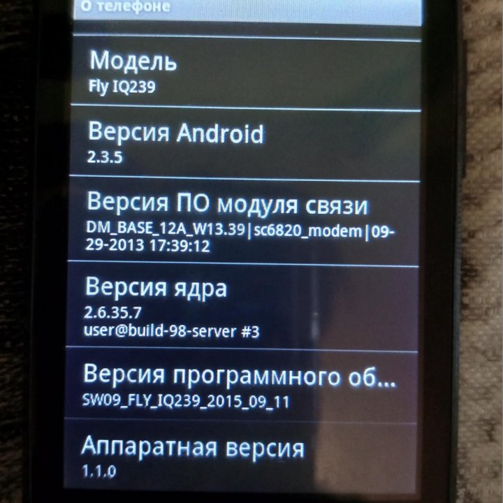 Смартфон Fly Era nano 2 Black (IQ239+) +чехол