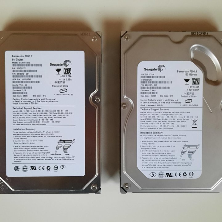 Диски Seagate 80gb и 160gb