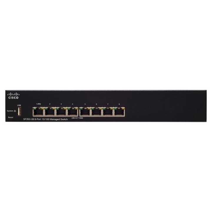 SF350-08-K9-EU, Коммутатор Cisco SF350-08 Управляе