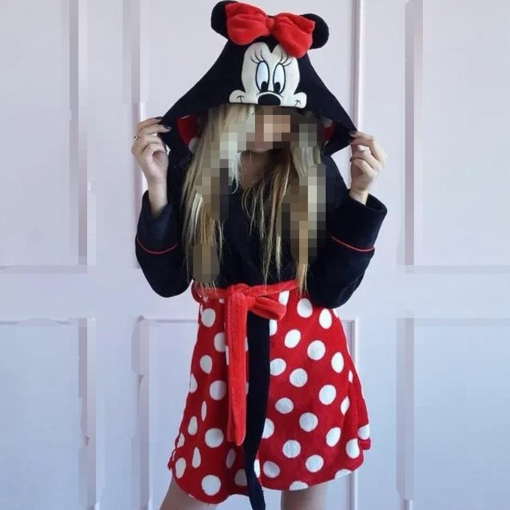 Халат махровый, коллекция Disney mini mouse