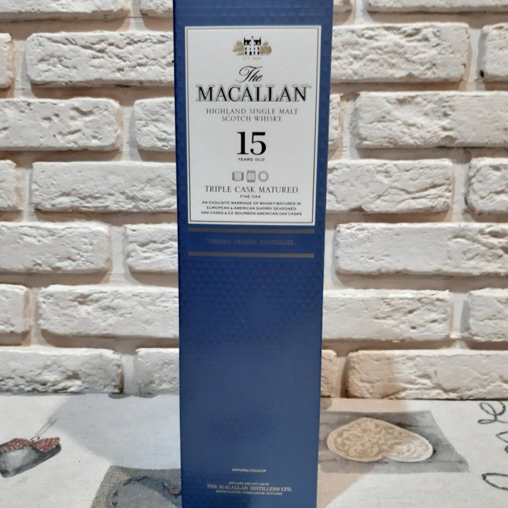 Коробка от Macallan Fine Oak 12 15