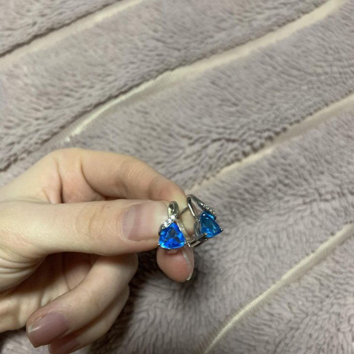 Серьги серебрянные