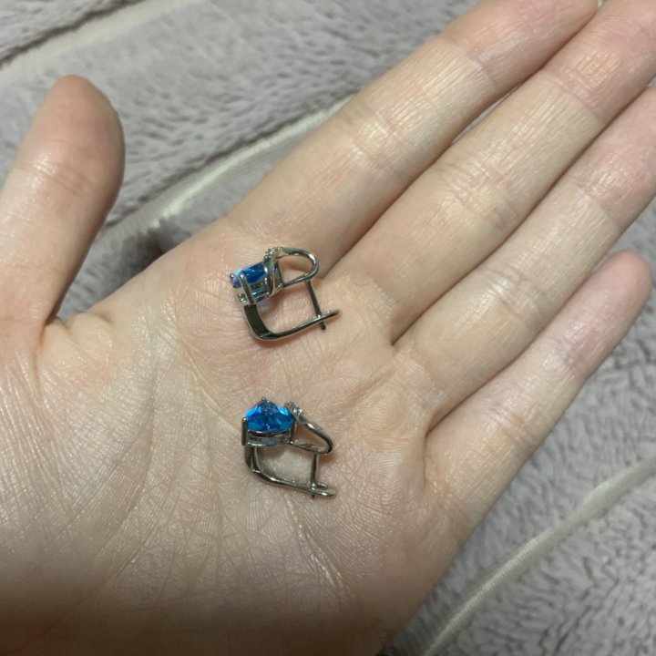 Серьги серебрянные