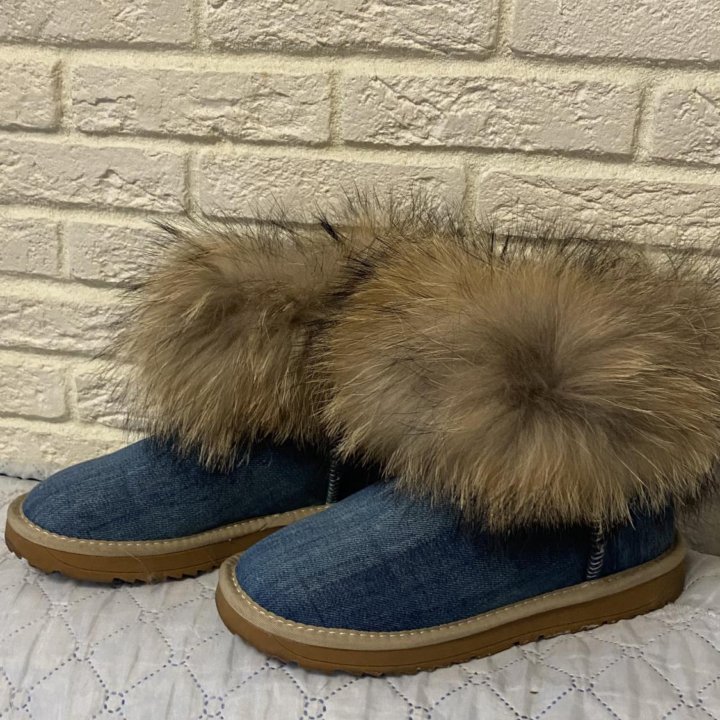 Угги джинсовые 36р