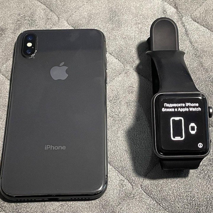 IPhone X/64GB + Apple watch series 3/42mm