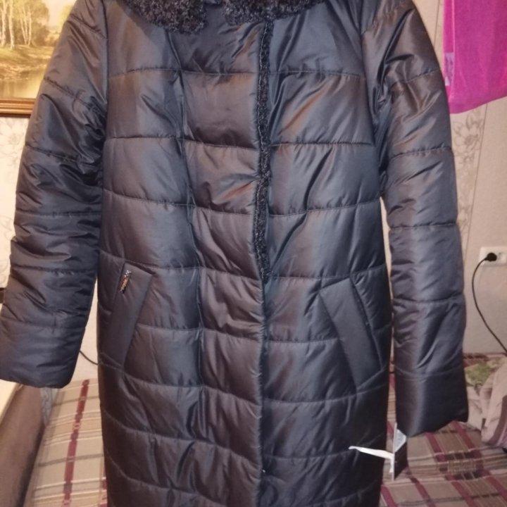 Пуховик-пальто женский, 48 размер