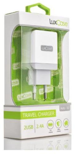 СЗУ LuxCase QY-15G 2U2 2.4A + micro usb 1m White