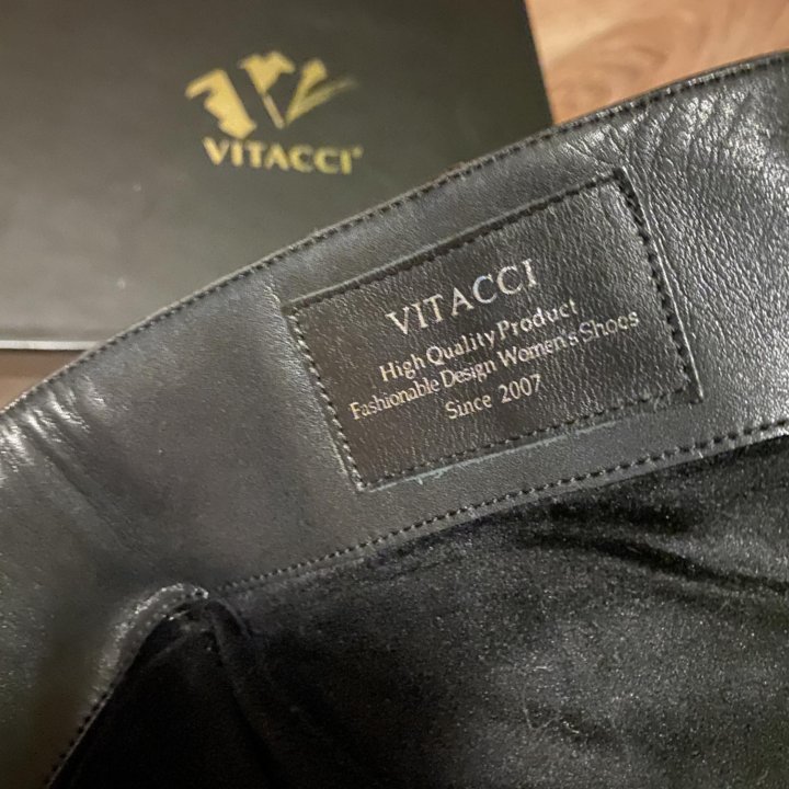 Ботфорты кожаные Vitacci