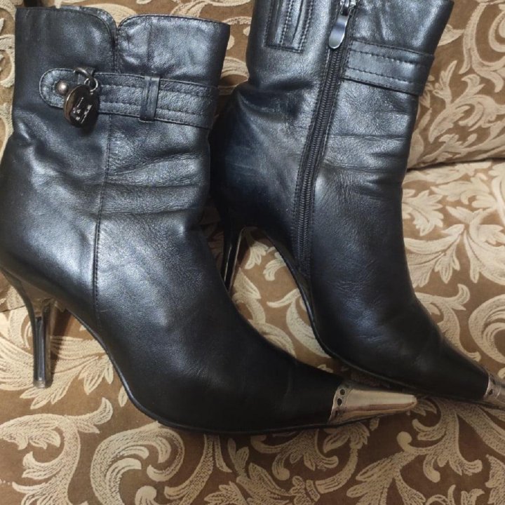 Кожанные ботинки