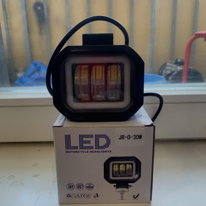 Led фары с линзами 30w