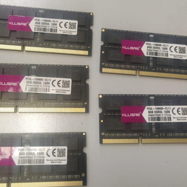 Новая память 8Gb SODIMM DDR3L