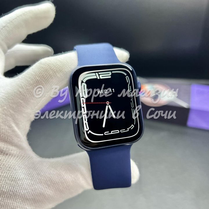 Apple Watch 7 45 NFC (новые, синие)