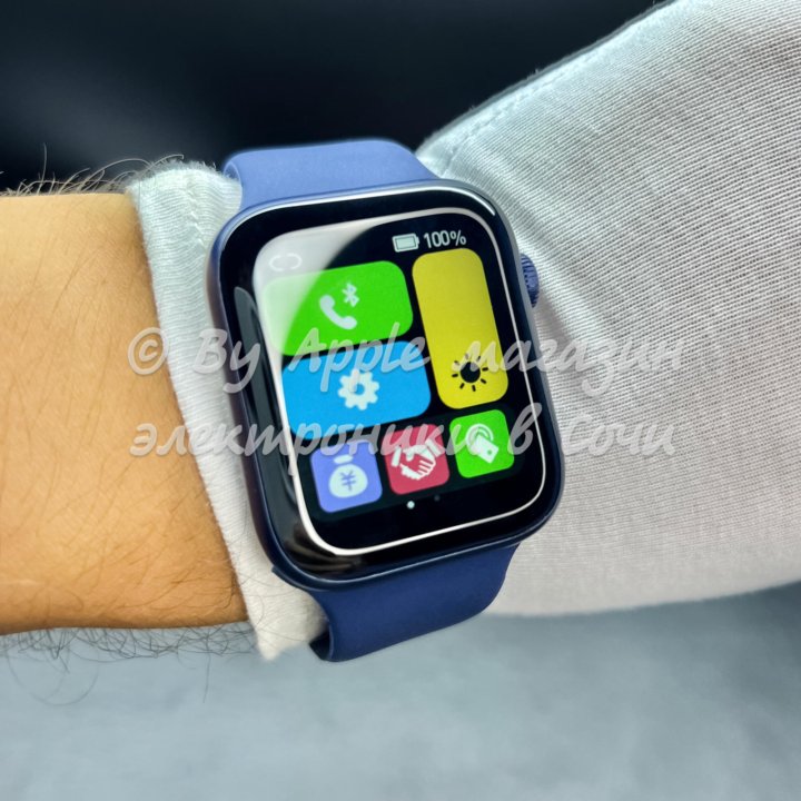 Apple Watch 7 45 NFC (новые, синие)