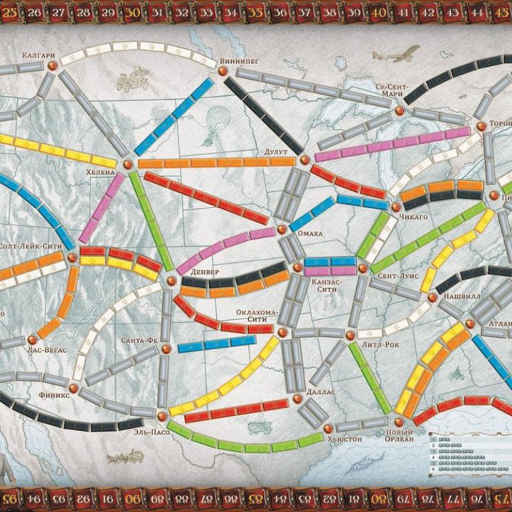 Настольная игра Ticket to Ride Америка (Билет на поезд)