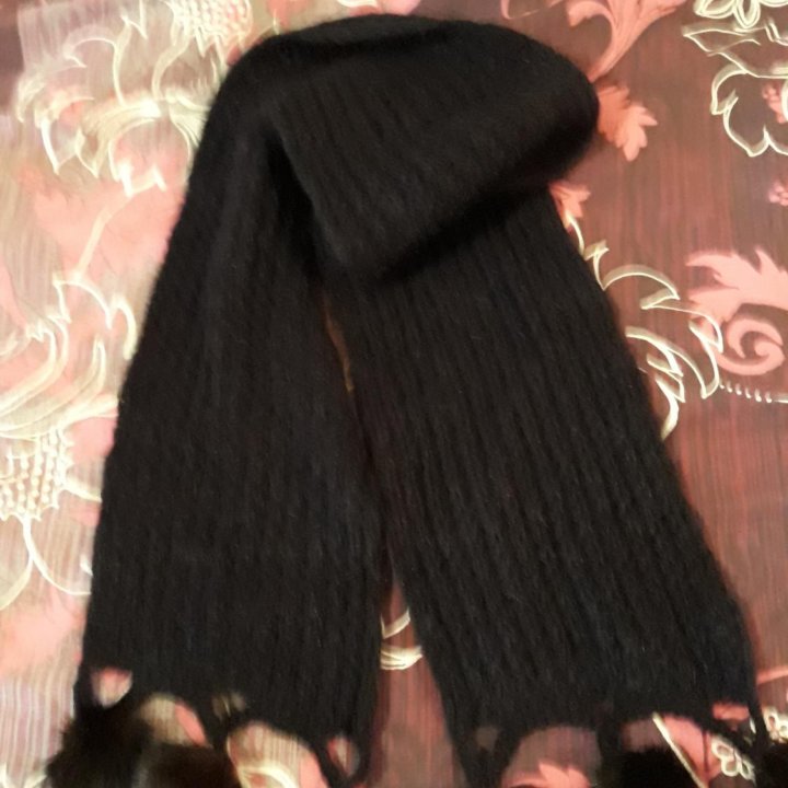 Шапка +шарф