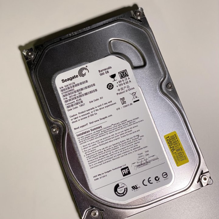 Жёсткий диск 3.5 Seagate Barracuda HDD 500 ГБ