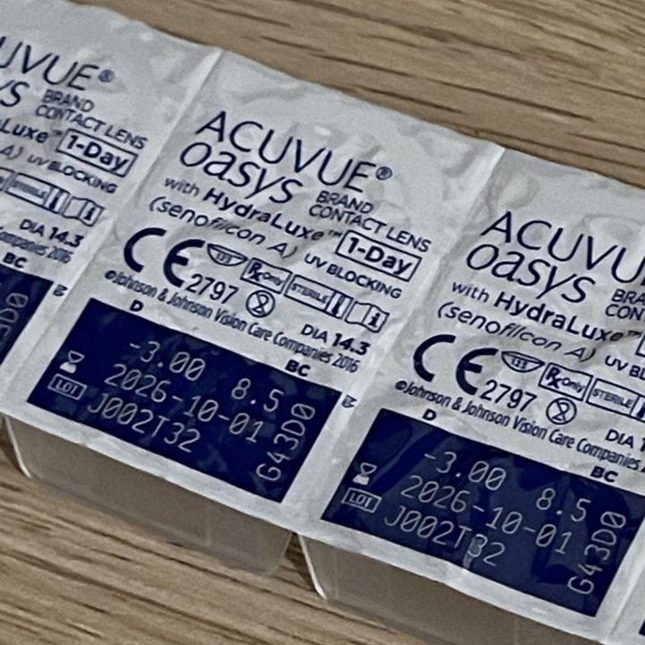 Линзы acuvue oasys -3.00