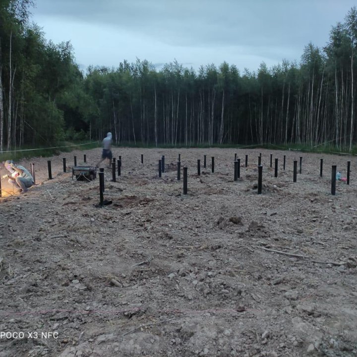 Винтовые сваи под ключ Фундамент на винтовых сваях