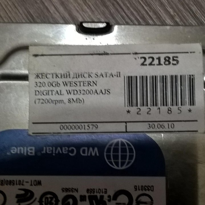 Жёсткий диск western digital 320 gb