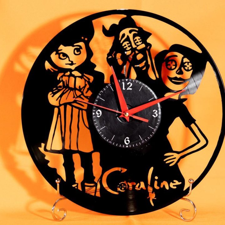 Coraline. Часы из виниловой пластинки