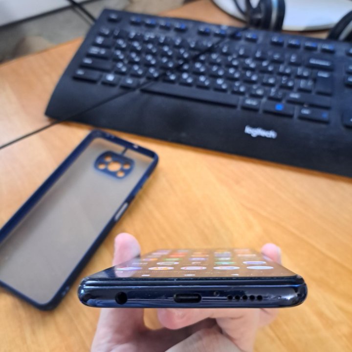 Смартфон Xiaomi poco X3 Pro 8/256 гб синий иней в Москве, цена 17 900 ...