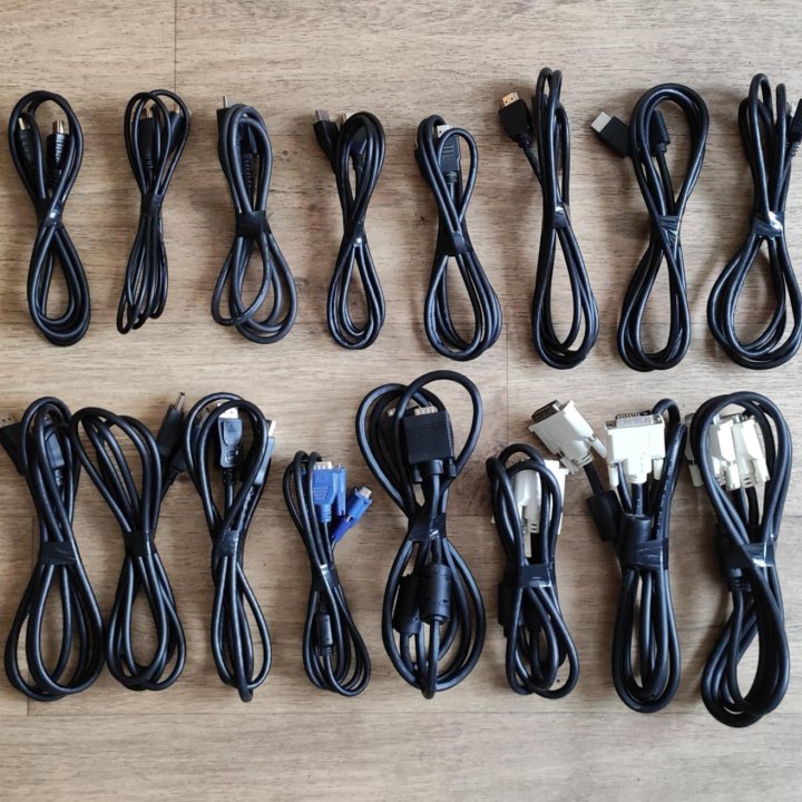 VGA, HDMI, DisplayPort, DVI, питания, кабель