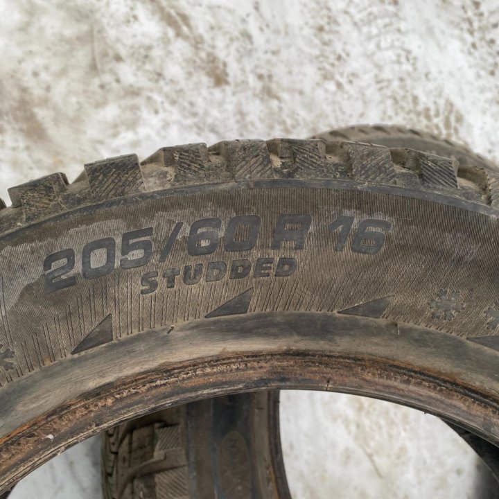 2шт. 205/60/16 MICHELIN ЗИМА