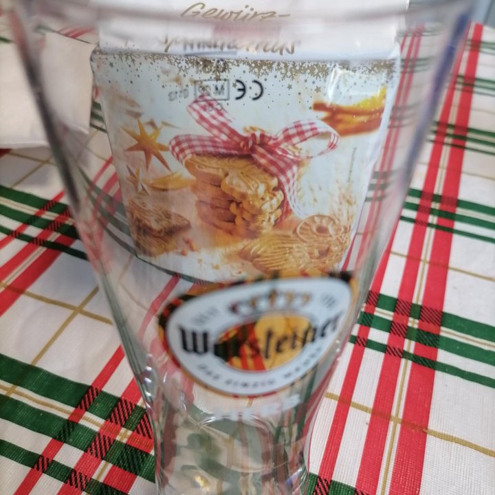 Бокал/пиво Warsteiner, 03 L,новый,из Германии.