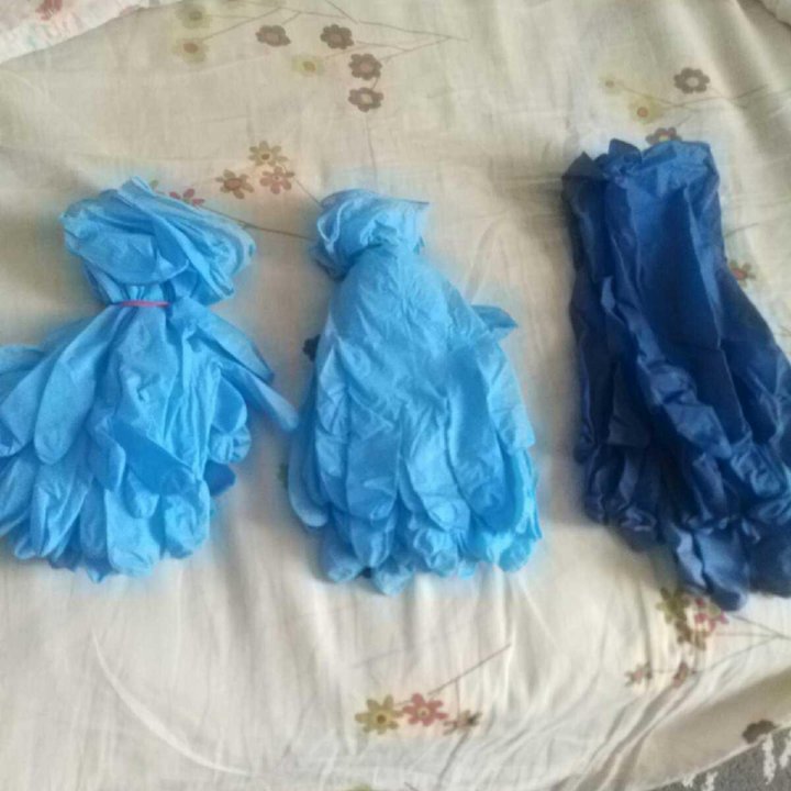 Перчатки резиновые плотные и тонкие