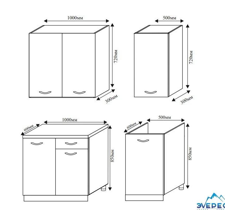 Кухонный гарнитур Прованс 1,5м.