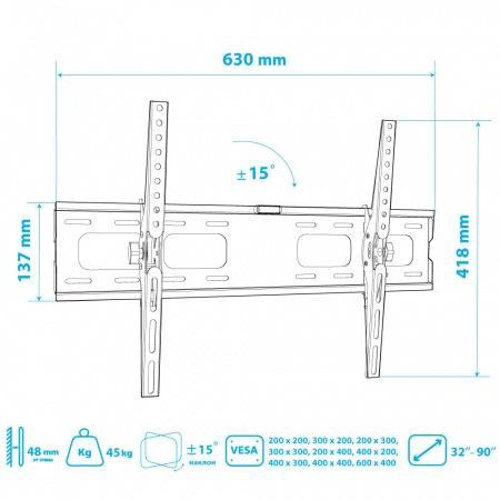 Кронштейн для LCD/LED тв 40