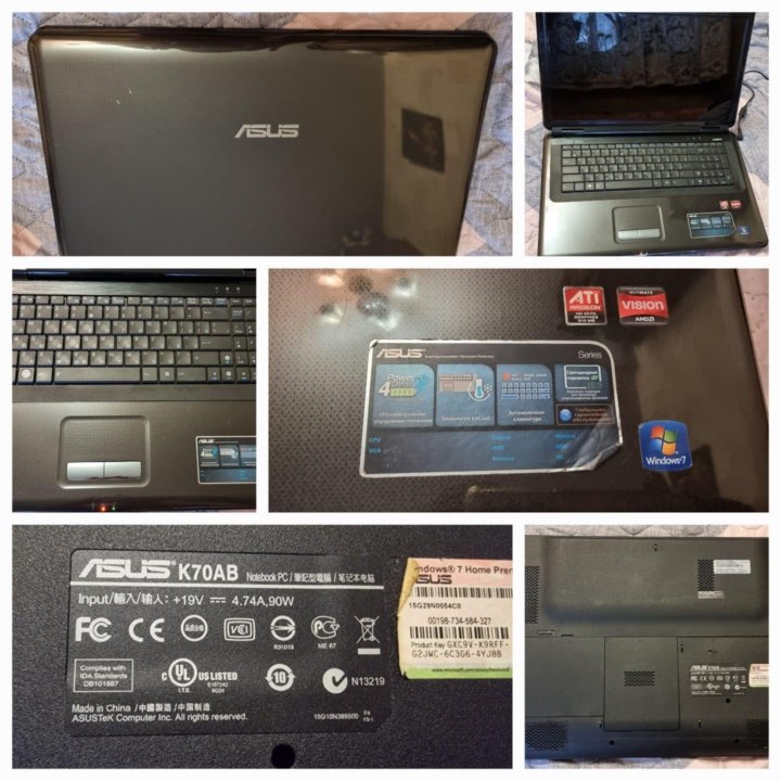 Ноутбук asus K70AB